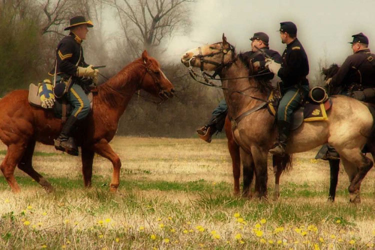 Riding horses Civil War